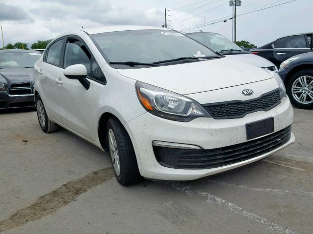 KNADM4A31G6636825 - 2016 KIA RIO LX WHITE photo 1