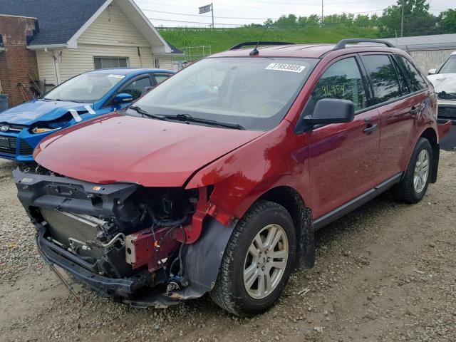 2FMDK36C37BA48580 - 2007 FORD EDGE SE RED photo 2