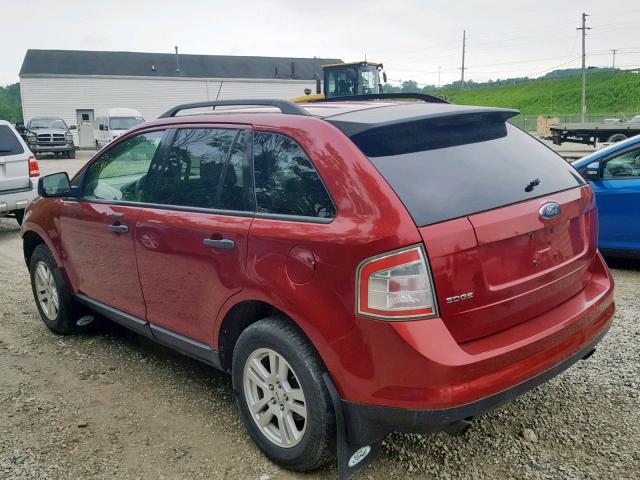 2FMDK36C37BA48580 - 2007 FORD EDGE SE RED photo 3