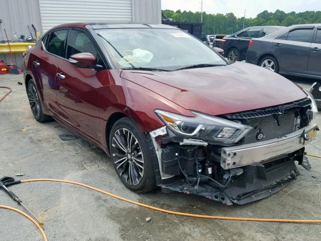 1N4AA6AP0HC378514 - 2017 NISSAN MAXIMA 3.5 BURGUNDY photo 1