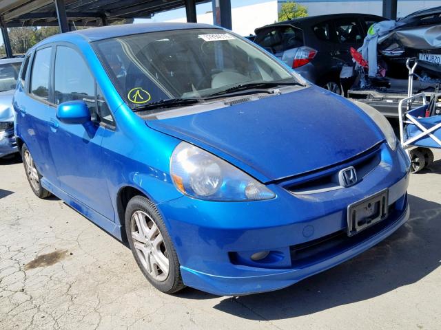 JHMGD37617S048733 - 2007 HONDA FIT S ლურჯი ფოტო 1