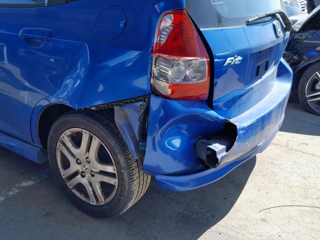 JHMGD37617S048733 - 2007 HONDA FIT S ლურჯი ფოტო 9