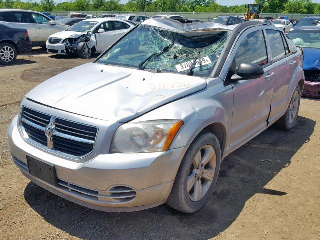 1B3CB4HA1AD538875 - 2010 DODGE CALIBER SX SILVER photo 2