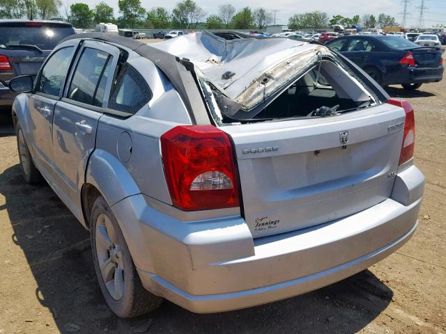 1B3CB4HA1AD538875 - 2010 DODGE CALIBER SX SILVER photo 3