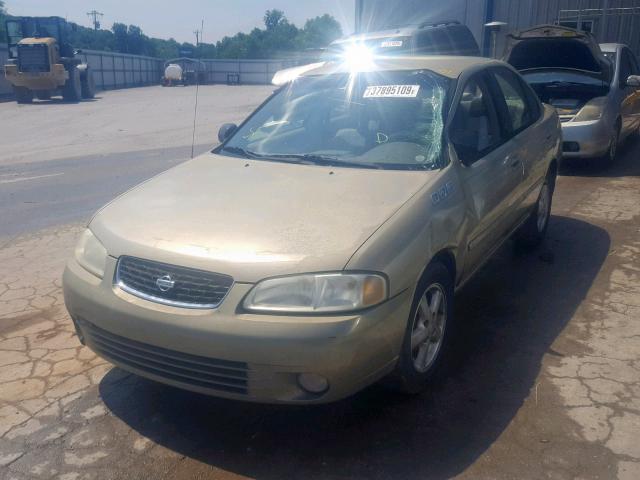 3N1BB51DX1L118114 - 2001 NISSAN SENTRA SE TAN photo 2