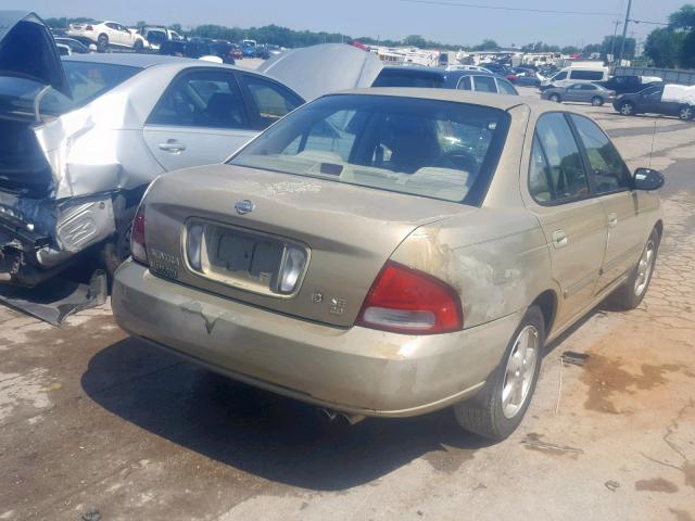 3N1BB51DX1L118114 - 2001 NISSAN SENTRA SE TAN photo 4