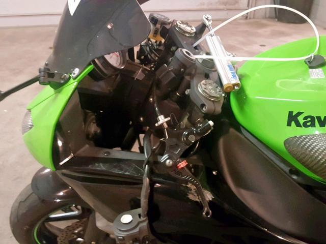 JKAZX4R19BA025850 - 2011 KAWASAKI ZX600 R GREEN photo 10