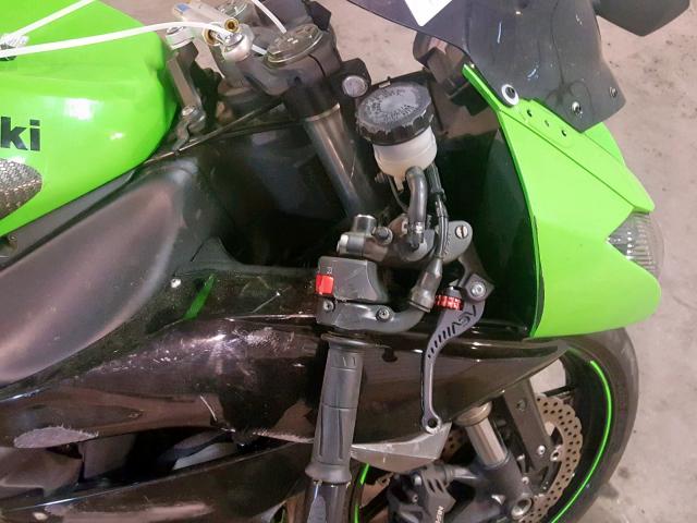 JKAZX4R19BA025850 - 2011 KAWASAKI ZX600 R GREEN photo 9