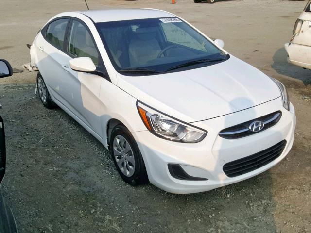 KMHCT4AE5GU115391 - 2016 HYUNDAI ACCENT SE WHITE photo 1