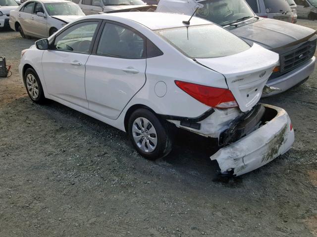 KMHCT4AE5GU115391 - 2016 HYUNDAI ACCENT SE WHITE photo 3