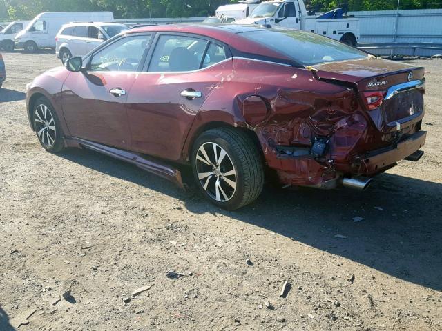 1N4AA6AP3HC447969 - 2017 NISSAN MAXIMA 3.5 RED photo 3