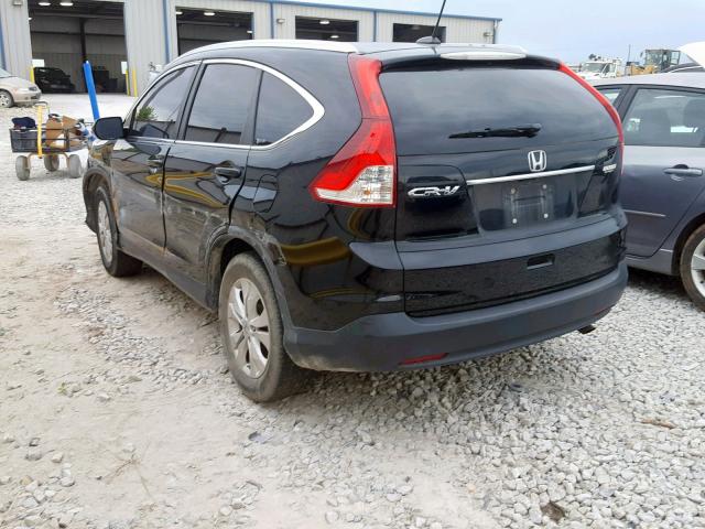 5J6RM3H73CL035806 - 2012 HONDA CR-V EXL BLACK photo 3