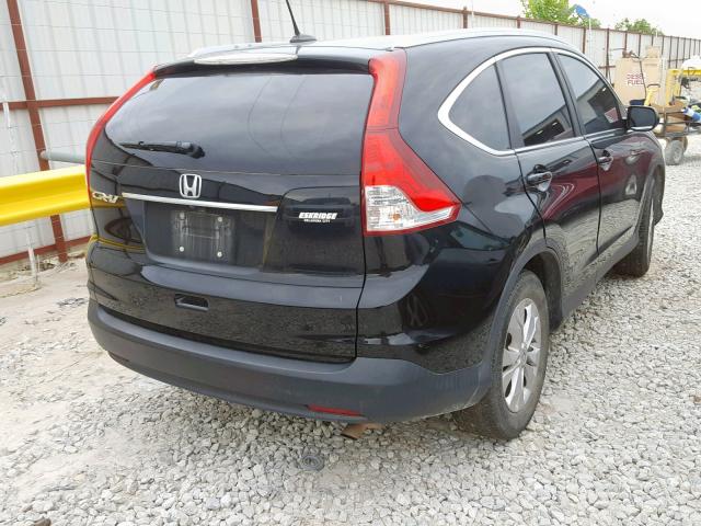 5J6RM3H73CL035806 - 2012 HONDA CR-V EXL BLACK photo 4