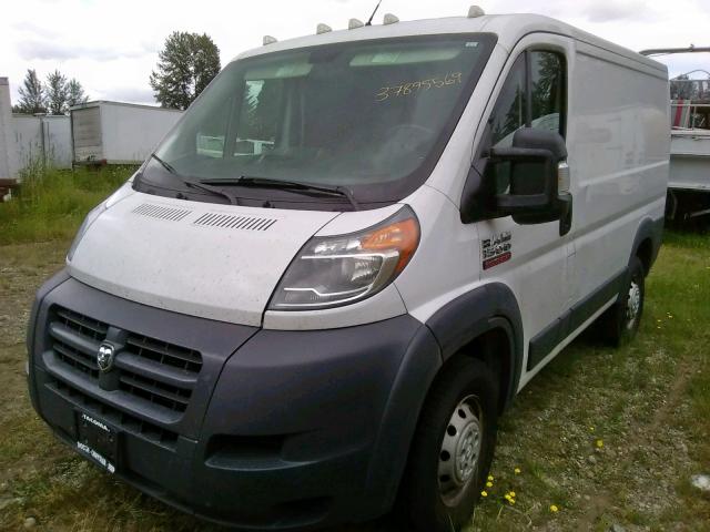 3C6TRVNG1HE522829 - 2017 RAM PROMASTER WHITE photo 2