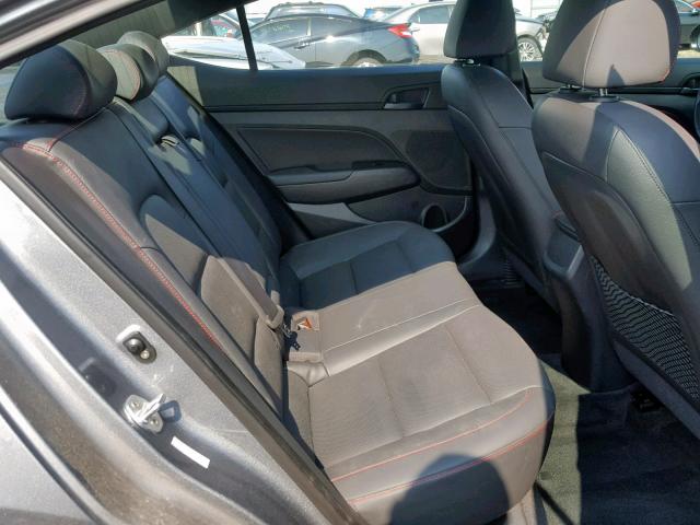 KMHD04LB5HU351511 - 2017 HYUNDAI ELANTRA SP GRAY photo 6