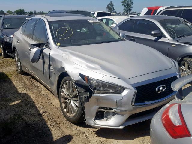 JN1EV7AP2JM361934 - 2018 INFINITI Q50 LUXE SILVER photo 1