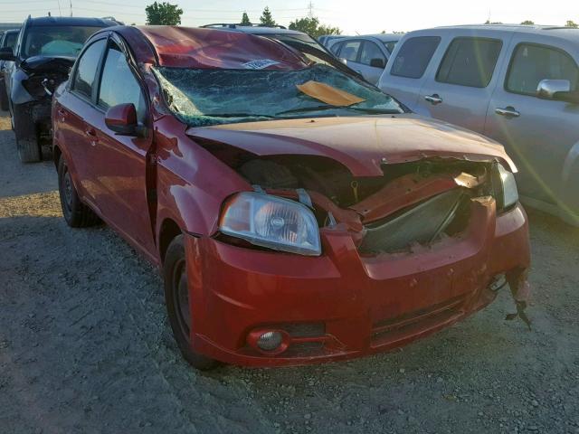 KL1TG5DE8BB254260 - 2011 CHEVROLET AVEO LT RED photo 1