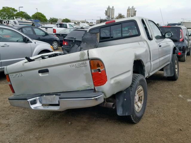 5TESM92N4YZ711108 - 2000 TOYOTA TACOMA XTR SILVER photo 4