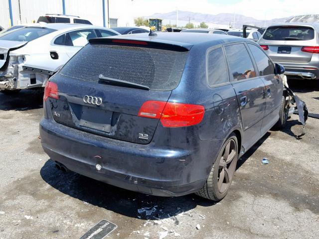 WAUKD98P78A098126 - 2008 AUDI A3 S-LINE BLUE photo 4