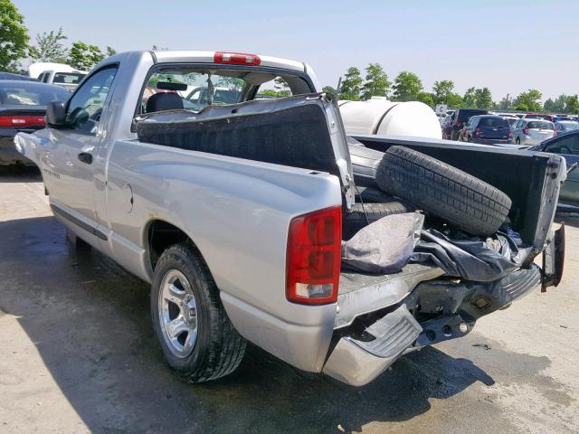 1D7HA16K74J178363 - 2004 DODGE RAM 1500 S SILVER photo 3