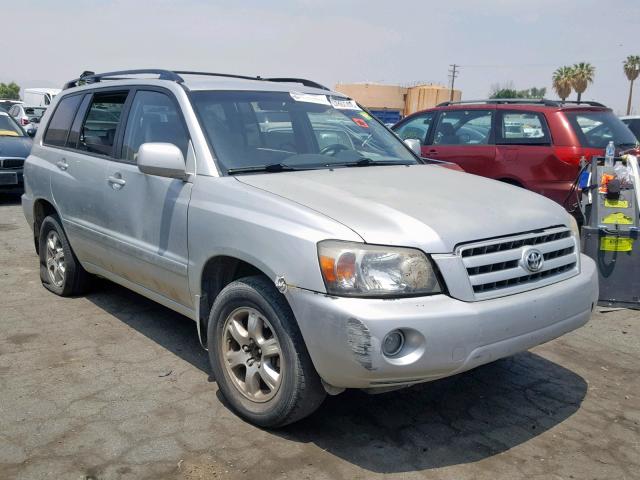 JTEDP21A750048601 - 2005 TOYOTA HIGHLANDER SILVER photo 1