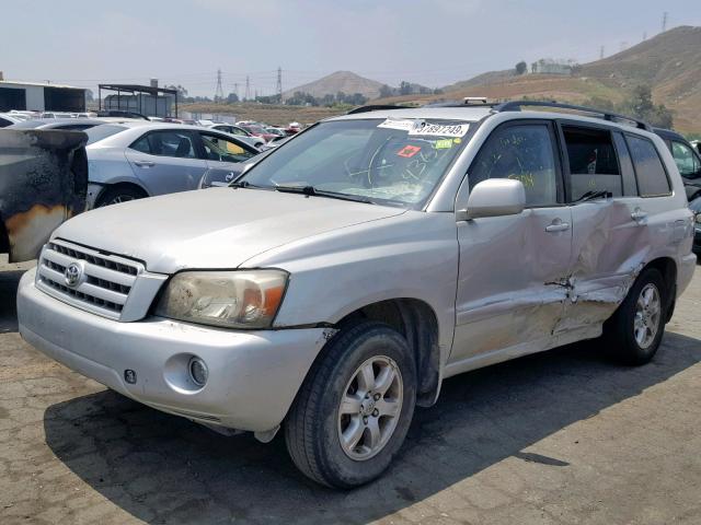 JTEDP21A750048601 - 2005 TOYOTA HIGHLANDER SILVER photo 2