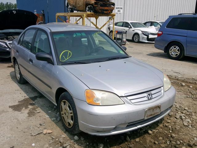 2HGES16162H535162 - 2002 HONDA CIVIC DX SILVER photo 1