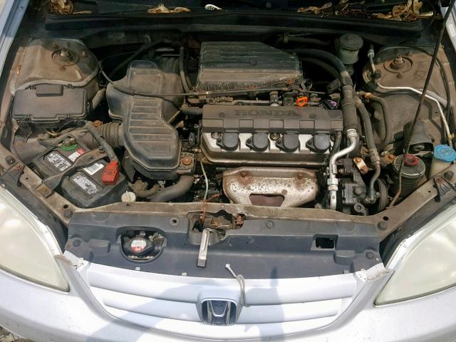 2HGES16162H535162 - 2002 HONDA CIVIC DX SILVER photo 7