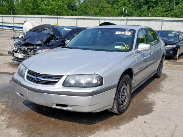 2G1WF52E349366490 - 2004 CHEVROLET IMPALA SILVER photo 2