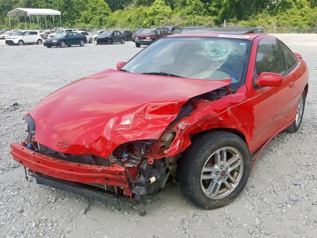 1G1JH12F427420044 - 2002 CHEVROLET CAVALIER L RED photo 2