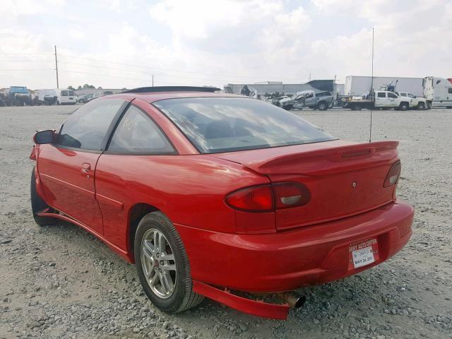 1G1JH12F427420044 - 2002 CHEVROLET CAVALIER L RED photo 3