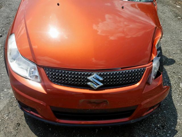 JS2YB5A31C6308370 - 2012 SUZUKI SX4 ORANGE photo 7