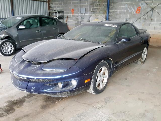 2G2FS22K112108646 - 2001 PONTIAC FIREBIRD BLUE photo 2