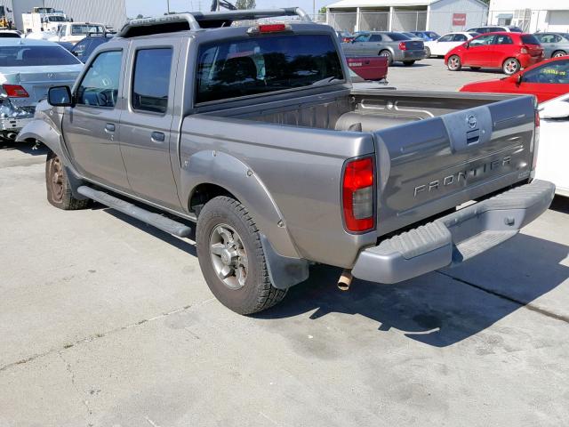 1N6ED27T24C481733 - 2004 NISSAN FRONTIER C GRAY photo 3