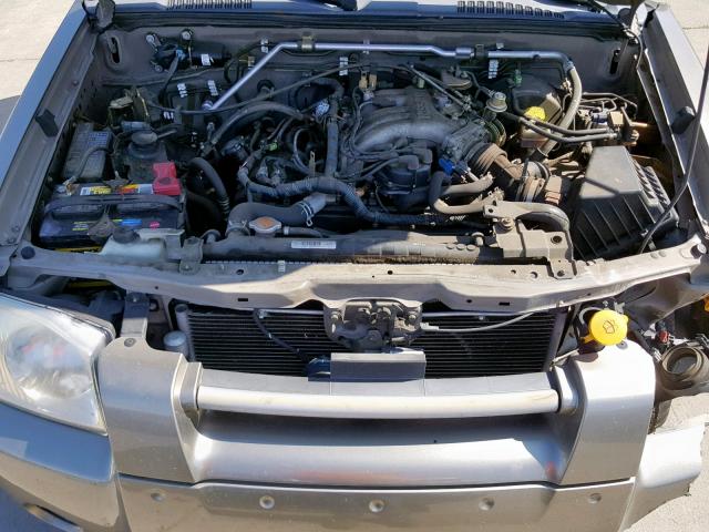 1N6ED27T24C481733 - 2004 NISSAN FRONTIER C GRAY photo 7