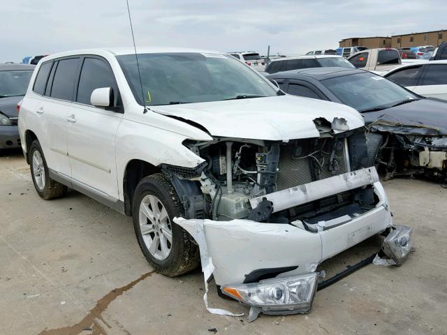 5TDZA3EH3BS011255 - 2011 TOYOTA HIGHLANDER WHITE photo 1