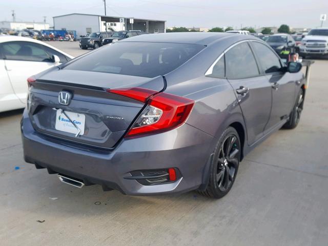 19XFC2F82KE016561 - 2019 HONDA CIVIC SPOR GRAY photo 4