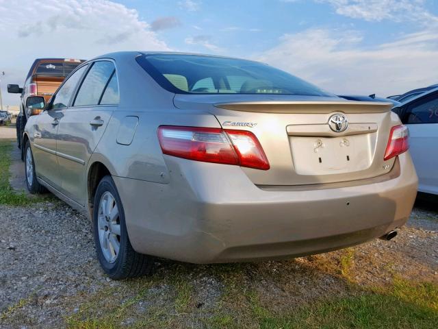 4T1BE46K87U594927 - 2007 TOYOTA CAMRY NEW GOLD photo 3