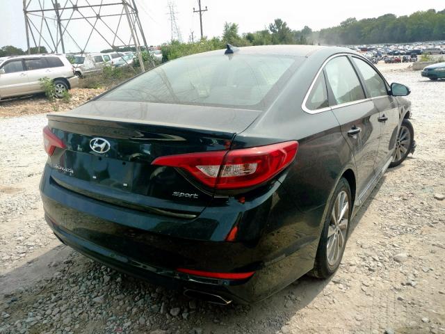 5NPE34AF2HH563072 - 2017 HYUNDAI SONATA SPO BLACK photo 4