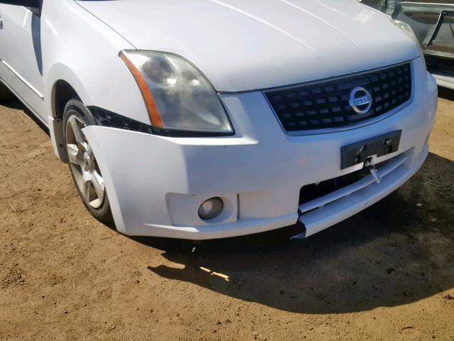 3N1AB61E68L720125 - 2008 NISSAN SENTRA 2.0 WHITE photo 9