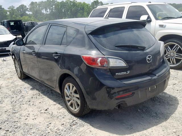 JM1BL1L72C1661977 - 2012 MAZDA 3 I BLACK photo 3