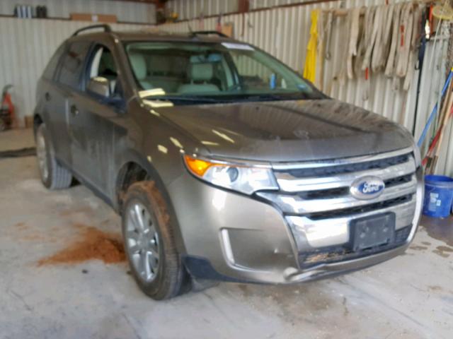 2FMDK3JCXDBE03389 - 2013 FORD EDGE SEL GRAY photo 1