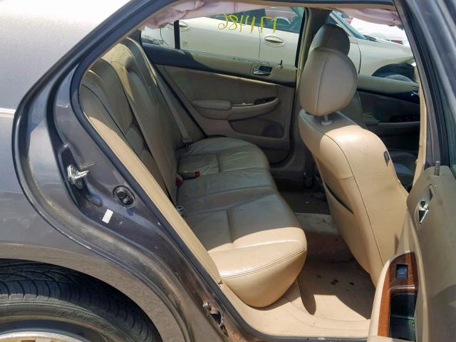 1HGCM56887A042059 - 2007 HONDA ACCORD EX GRAY photo 6