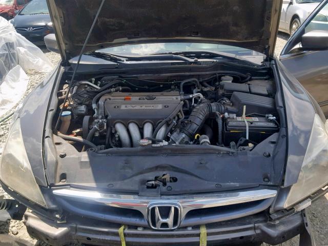 1HGCM56887A042059 - 2007 HONDA ACCORD EX GRAY photo 7