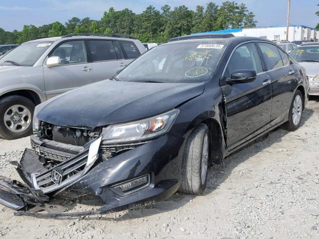 1HGCR3F87EA043805 - 2014 HONDA ACCORD EXL BLACK photo 2