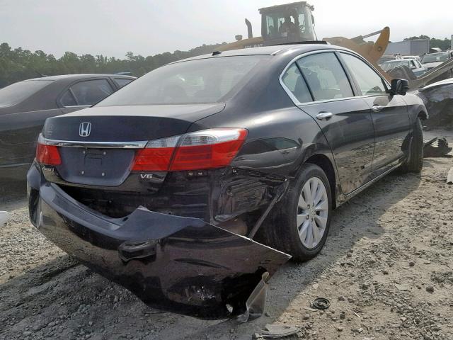 1HGCR3F87EA043805 - 2014 HONDA ACCORD EXL BLACK photo 4