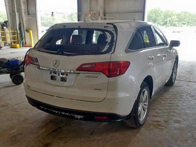 5J8TB4H50EL009173 - 2014 ACURA RDX TECHNO WHITE photo 4