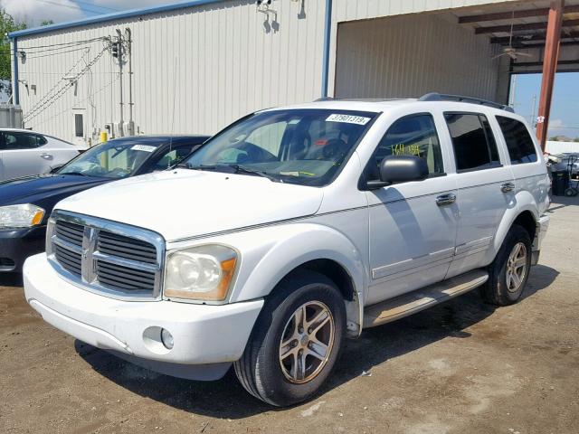 1D4HB48D25F623462 - 2005 DODGE DURANGO SL WHITE photo 2