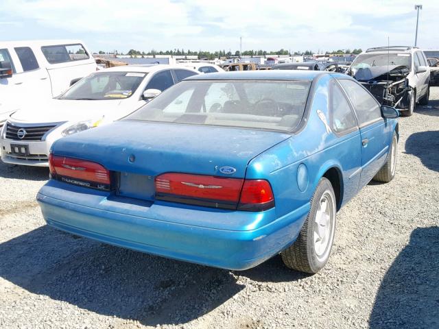 1FALP6246RH113659 - 1994 FORD THUNDERBIR TEAL photo 4