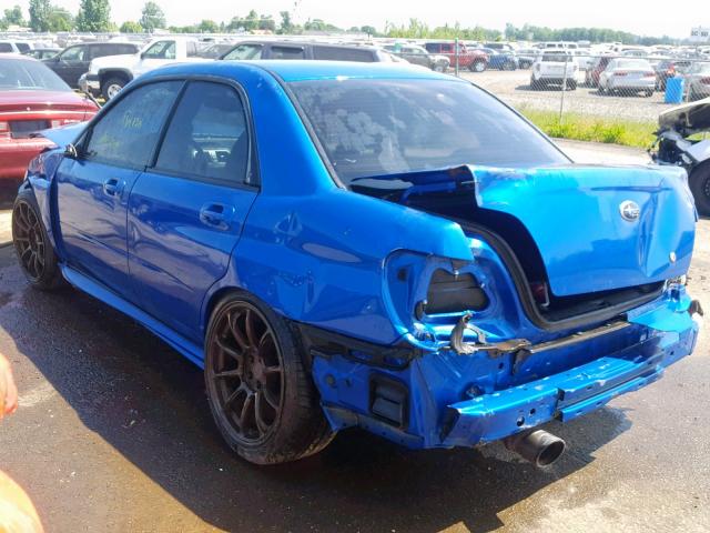 JF1GD74677G517670 - 2007 SUBARU IMPREZA WR BLUE photo 3